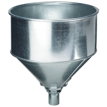 PLEWS-EDELMANN 8 Quart Lock-on Tractor Steel Galvanized Funnel 75-008